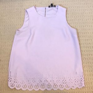 Banana Republic Lavender Lace Hem Top